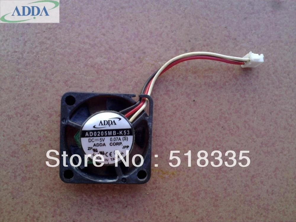 FOR ADDA AD0205MB-K53 2507  2CM  5V  DC 0. 07A  mini cooling fan