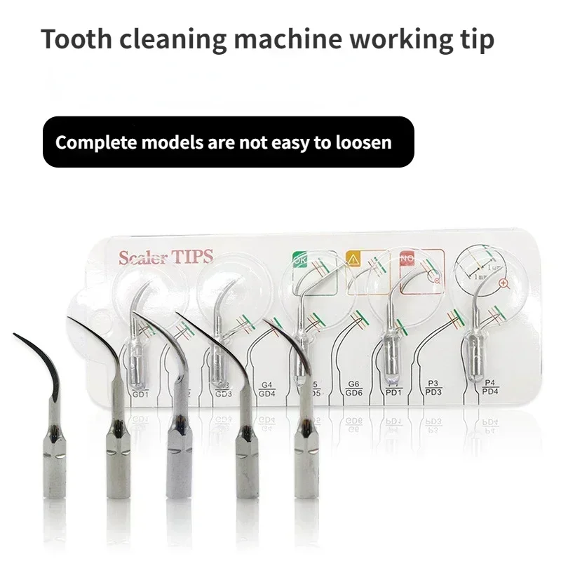 

5PCs Dental Ultrasonic Tip Accessories Tooth Cleaning Machine Tooth Whitening Stone Removal Scaler Tartar Cutter Head Cleaner