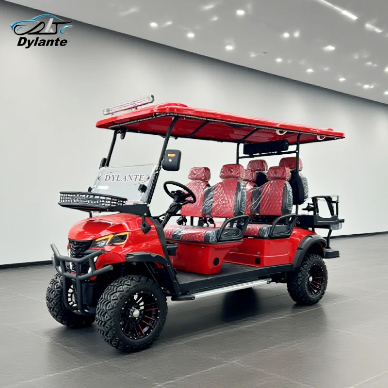

Most Popular 4 Wheel 4 Seat High End Off Road Vehicle 48V 60V Lithium Battery Disc Brake LCD Display Electric Hunting Golf Cart