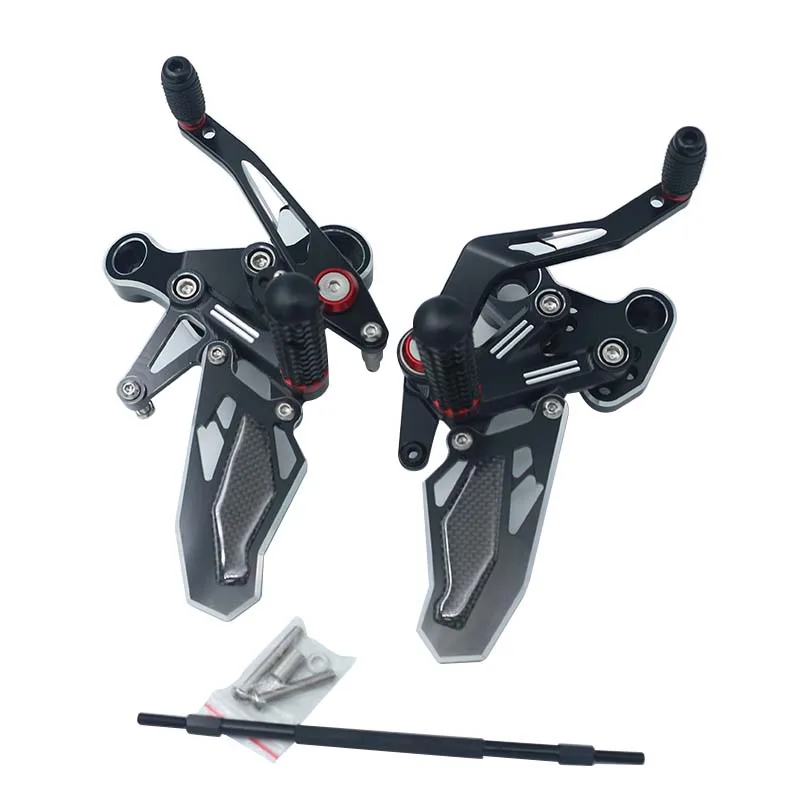 

Motorcycle Footrest Aluminum Alloy Adjustable Rearset Foot Rest Foot pegs accessories for CFMOTO 450NK NK450 2023