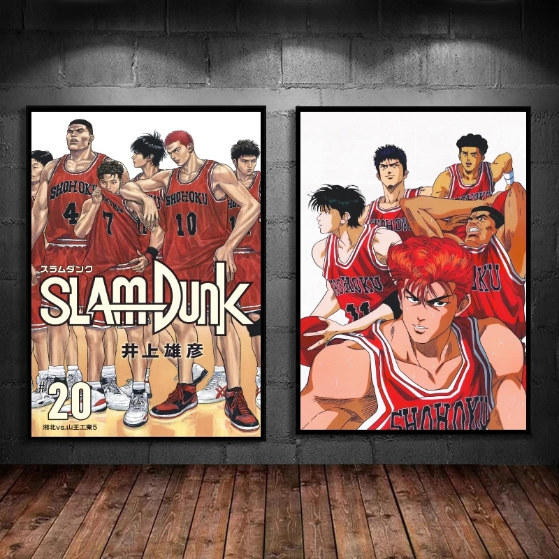 

The First Slam Dunk Japanese Anime Canvas Paintings Hanging Poster Home Hd Print Art Prints Children's Bedroom Decor Decor Gifts