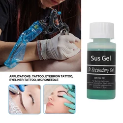 1.2OZ Blue Gel Tattoo Gel Sustain for During Permanent Makeup Microblading Eyebrow Lips Face and Body Care Gel