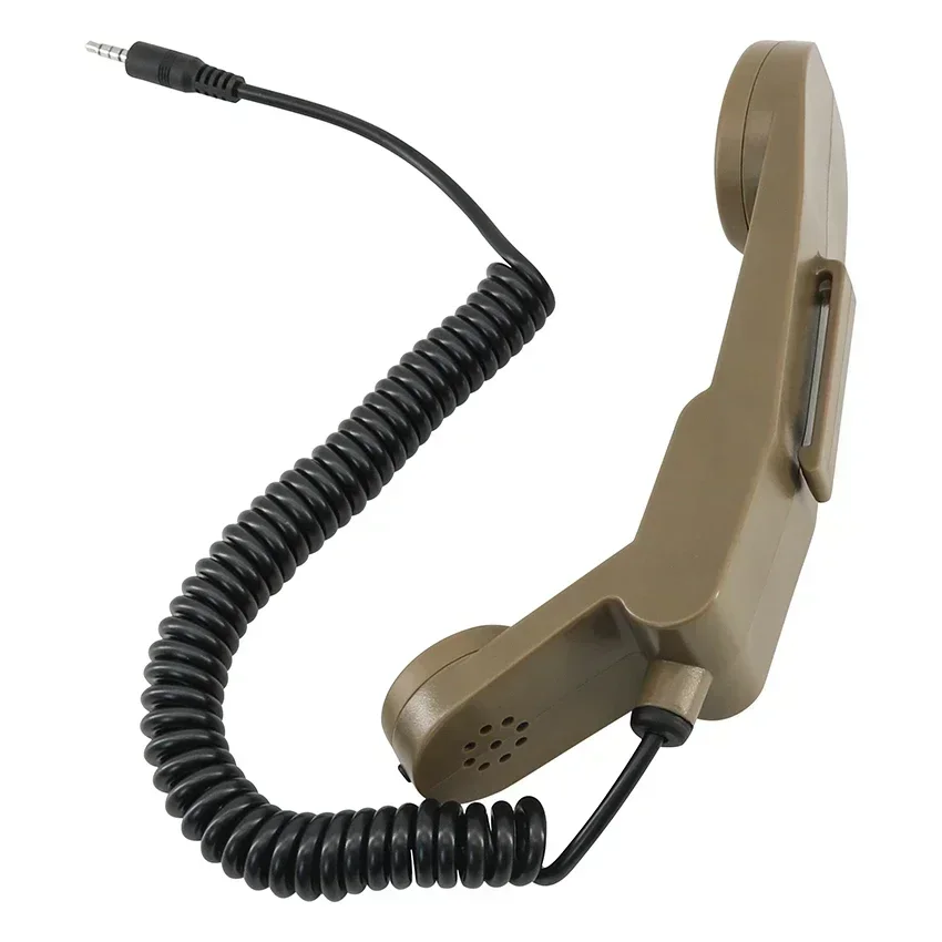 H250-PTT Handheld Phone Hand Microphone Element Communication Station Handle Mic 3.5mm Jack For Mobile Phone