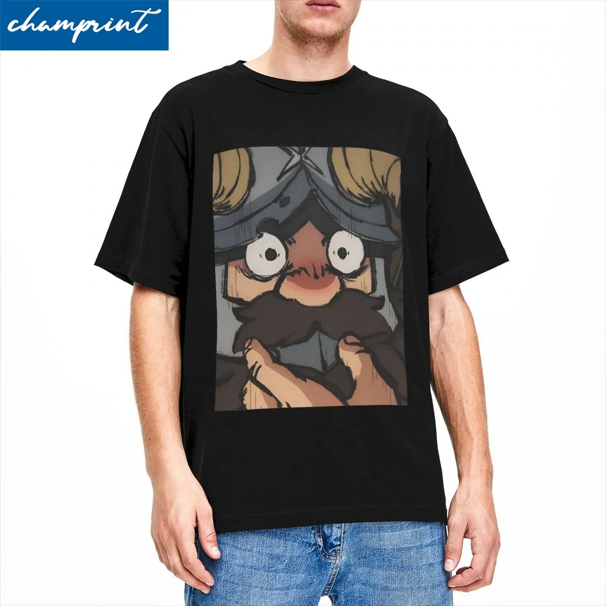 Senshi Anime Dungeon Meshi T Shirts Men Women Cotton Amazing T-Shirts Delicious In Dungeon Tee Shirt Clothes Plus Size