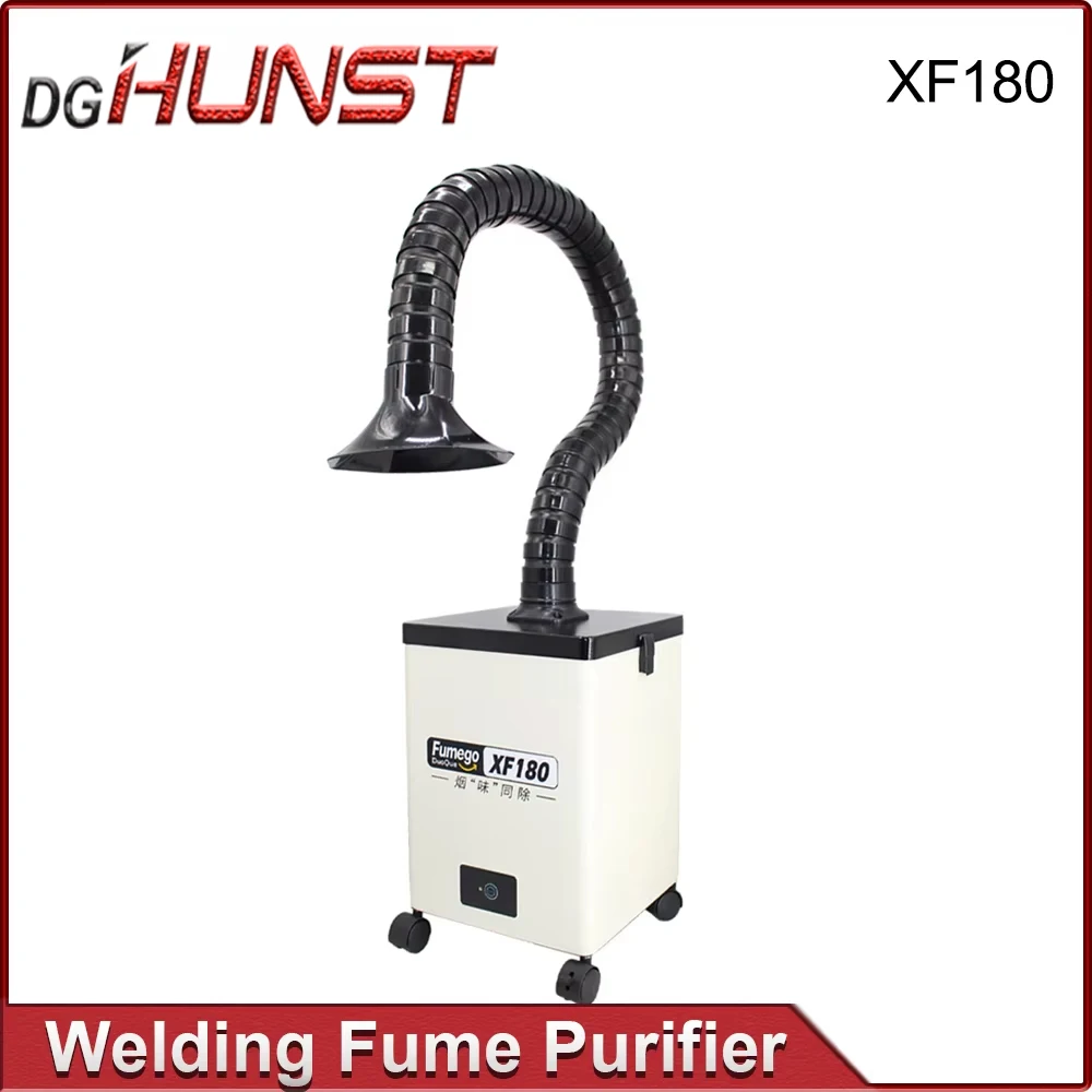 DGHUNST Laser Fume Extractor XF180 Soldering Smoke Fume  Purifier HEPA Dust Collector for Nail Salon,Beauty Dust Absorbing