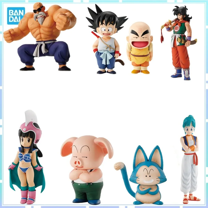 

Bandai Original Anime Dragon Ball Ichiban Kuji Son Goku Yamcha Bulma Roshi Chichi Master ПВХ Фигурка Коллекционная модель игрушки