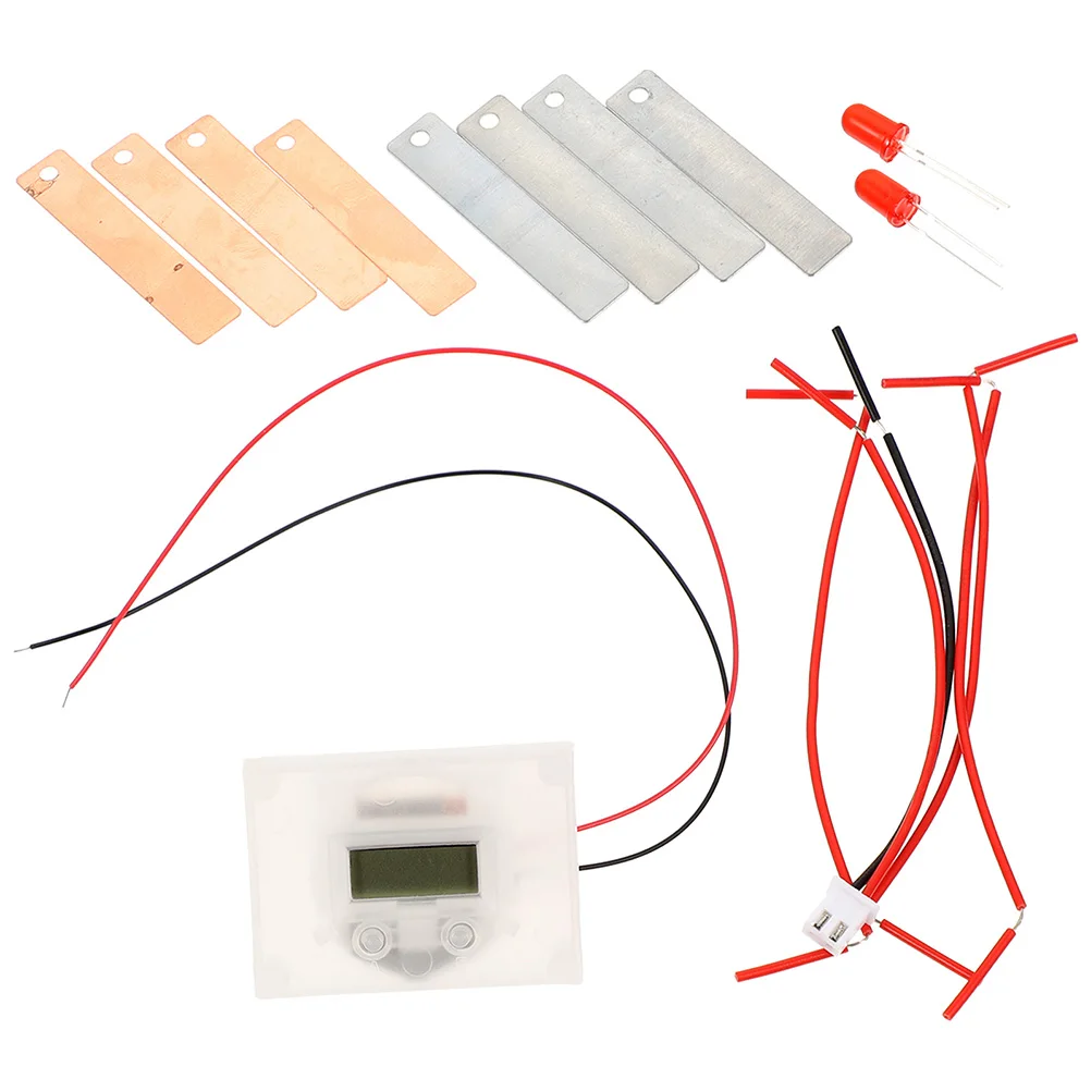 

2 Sets Fruit Experiment Kit Metal Electronic Educational Toy for Kids Science Supply DIY