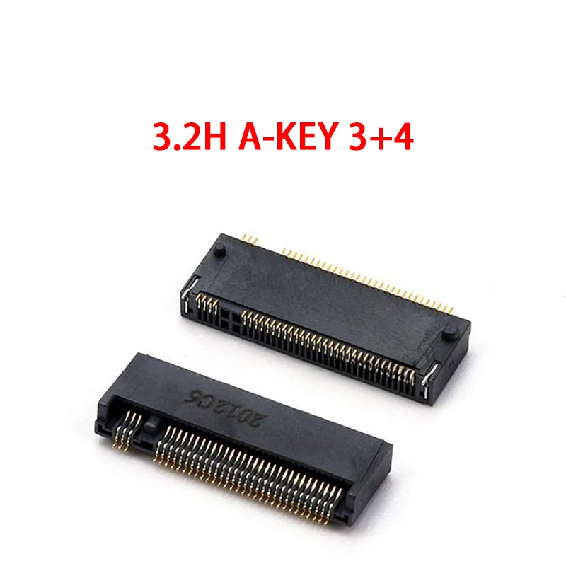 M.2 Stecker 67P A B E M KEY NGFF Interface Steckdose SSD Buchse H = 2,3 3,2 4,2 4,8 5,5 6,7 8,5 M.2 SSD Slot NGFF Buchse Neue