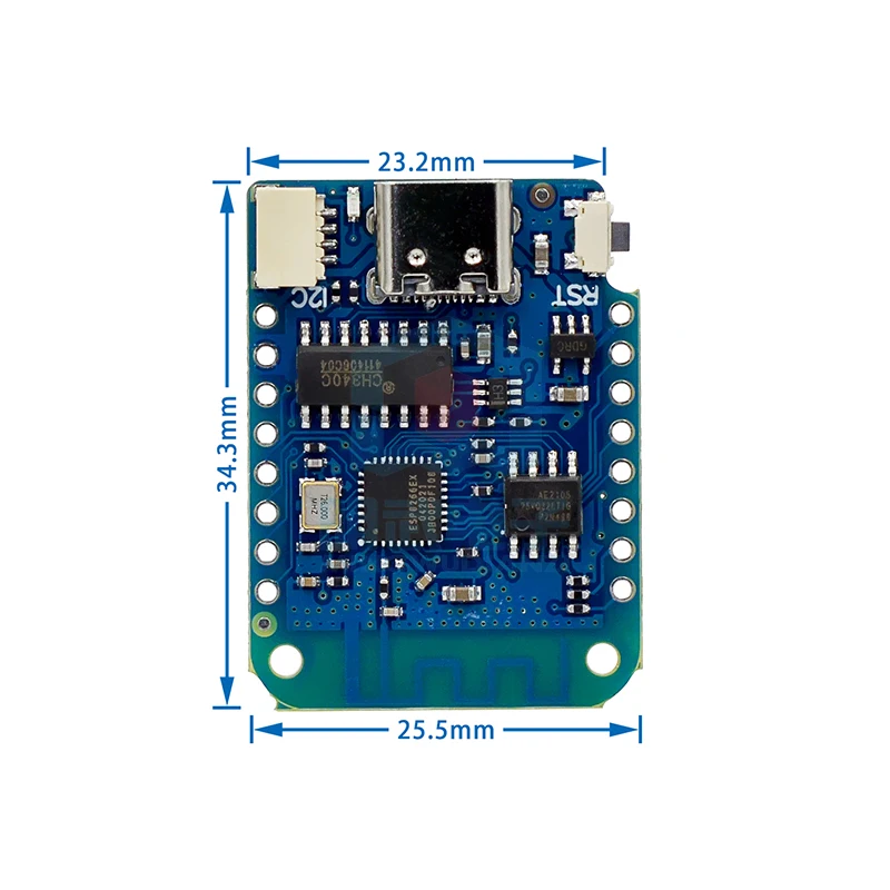 Lolin-D1 Módulo Mini WiFi Development Board, V4.0.0, ESP8266, 4MB