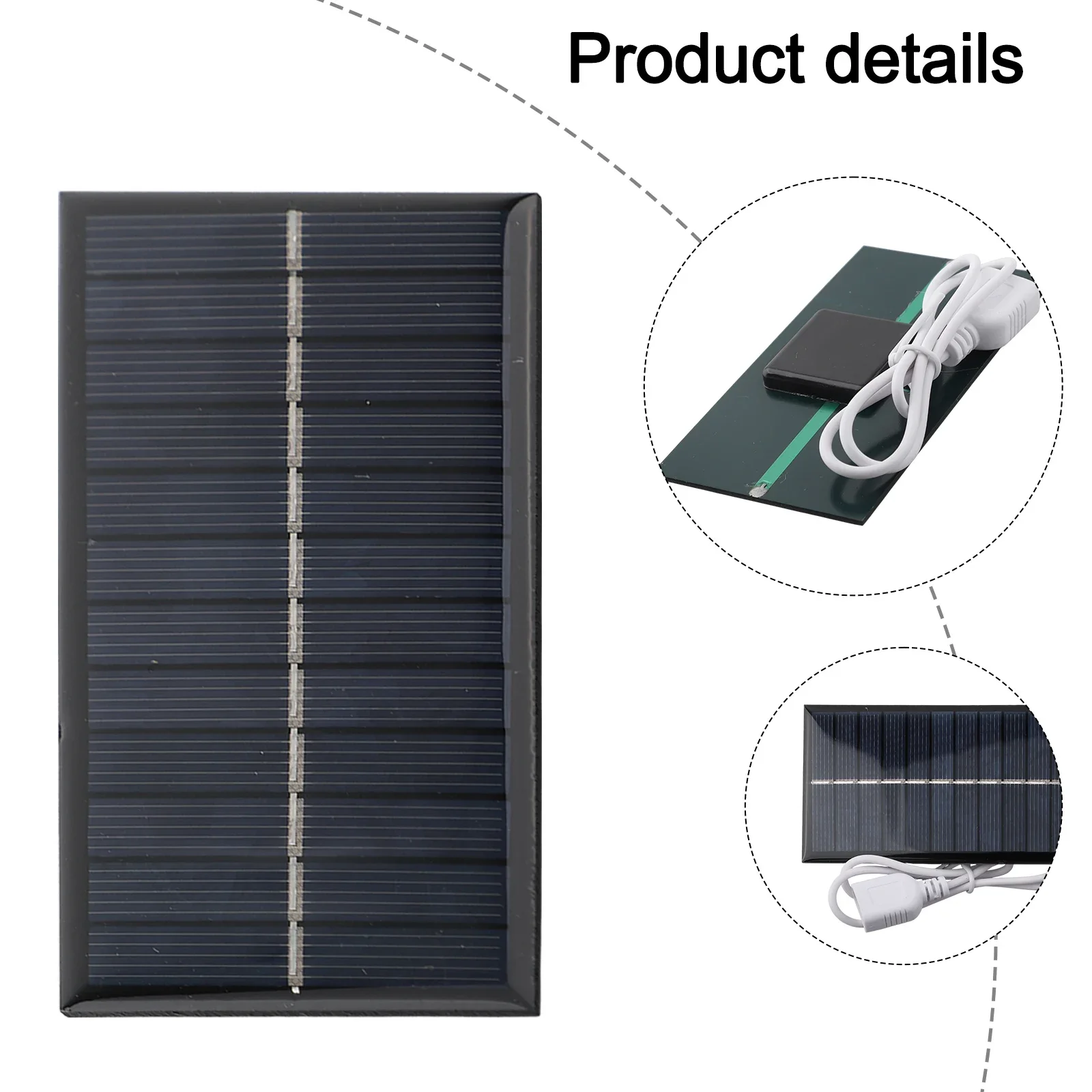 Outdoor Energy Solutions 110*60MM 3W Solar Panel Outdoor Charger High Efficiency Charging Solar Garden Lighting