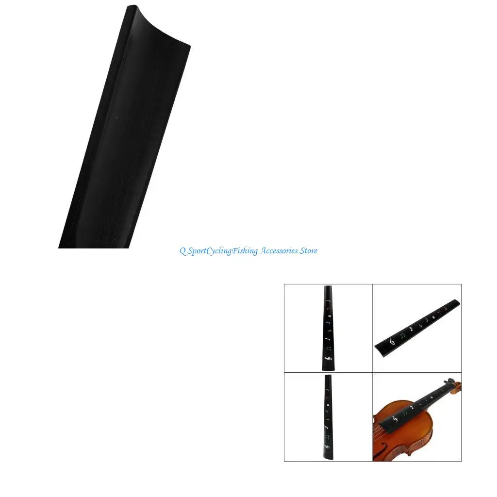 

4/4 Size Violin Fingerboard Fiddle Replacement Part Finger Board Violin Neck Pad