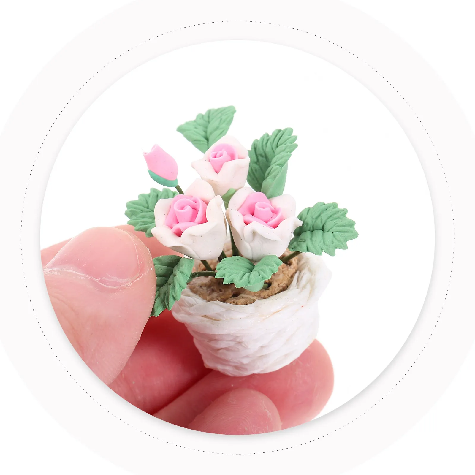 

Miniature Potted Flower Realistic Bonsai Decoration Tiny House Accessories Small Home Desktop Ornaments Mini Garden Landscape