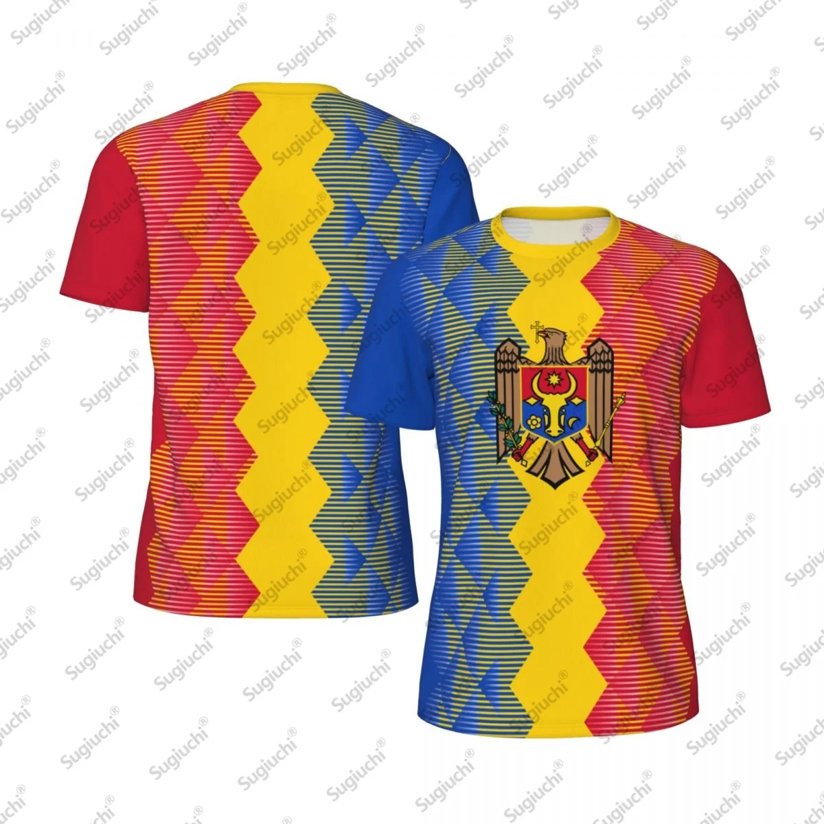 

2025 Moldova Flag T-shirts Men Women Mesh Clothing Sports Breathable For Running Bike Tennis Fitness