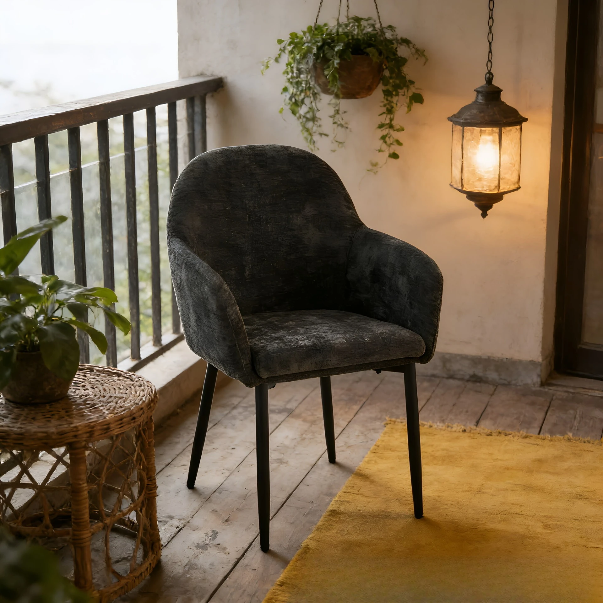 

Velvet makeup chair household light luxury Italian dining chair commercial solid wood soft bag chair back