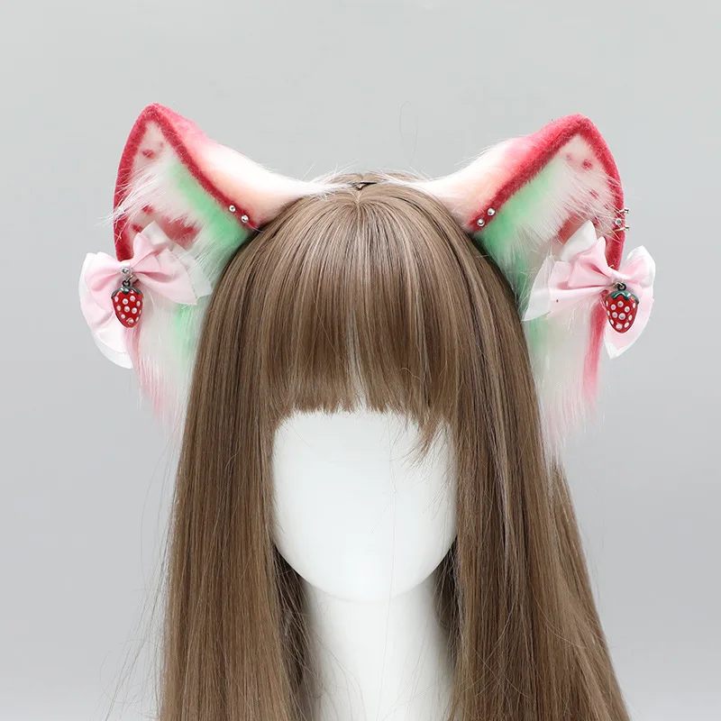 แถบคาดศีรษะสุภาพสตรีน่ารักสําหรับสาวโบว์ผมคลิปผม band คริสต์มาส headdress ผ้าพันแผลสําหรับผม lolita คอสเพลย์ผม band