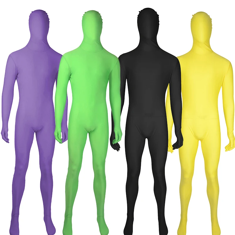 loween Abito da genitore-figlio a copertura totale Mantello invisibile attillato sulla pelle Tutina Costume taglie forti per donna