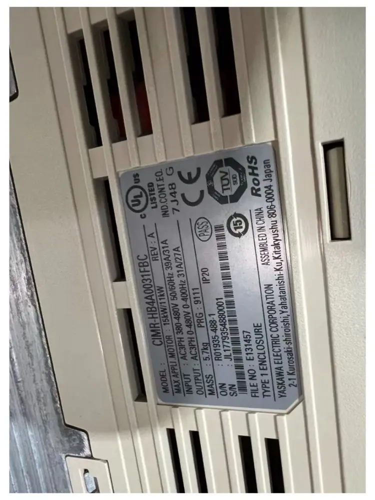 second-hand      inverter      CIMR-HB4A0031FBC, function well   Tested well and shipped quickly