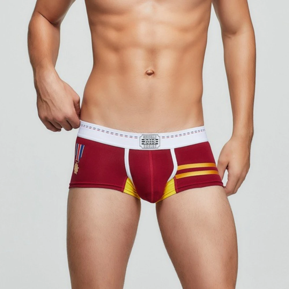 

SEOBEAN Men's Cotton Boxer Briefs - Breathable Low-Rise Underwear with Comfortable Everyday Fit 90234 512098