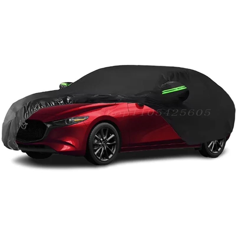 For Mazda 3 Axela /Hatchback Sedan Full Car Covers Outdoor Sun Anti UV Rain Snow Dust Protection Oxford Cloth Accessories