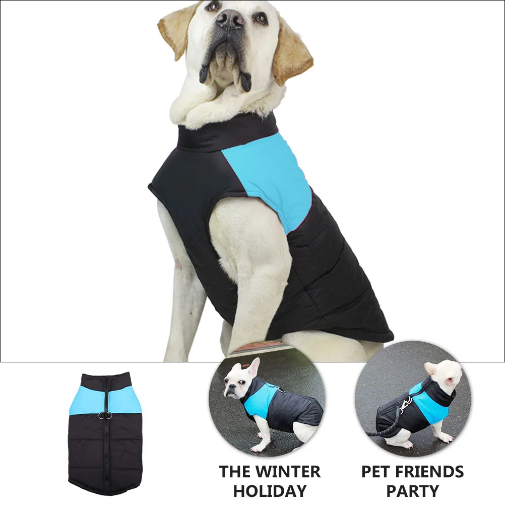 

Insulated Coat Puppy Warm Clothes Reflective Dog Costume Outdoor Jacket for Sweater Vest