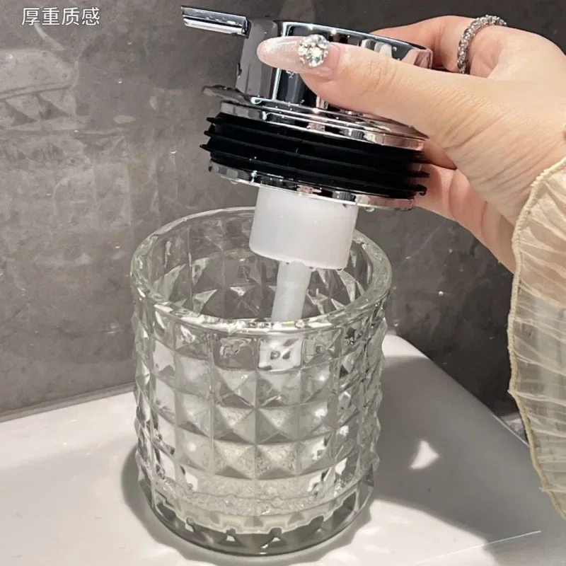 High-grade Foam Hand Sanitizer Pressing Bottle Marble Foaming Bottle Soap Dispenser Body Wash Lotion Sub-packaging Bottle