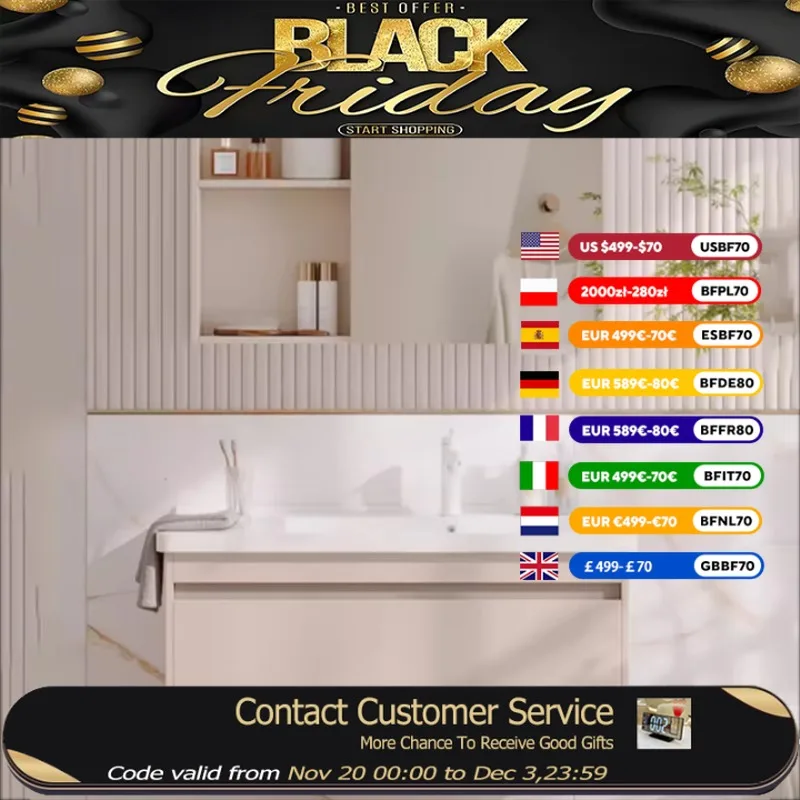 

Modern Wooden Bathroom Cabinet Big Waterproof Luxury Vanity Mirror Bathroom Cabinet Space Saver Mobiletto Bagno Furniture Home