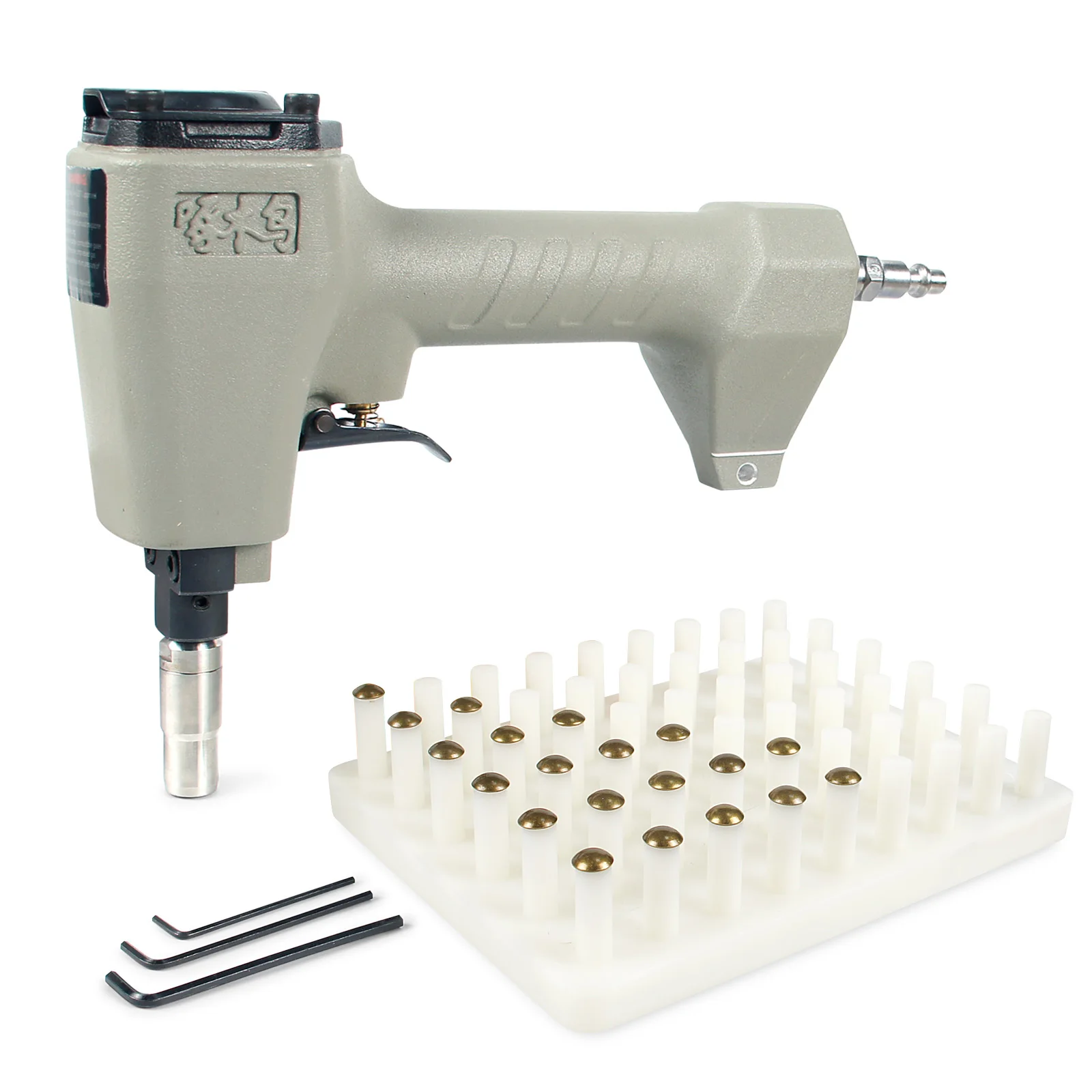 

Woodpecker TU1230 Air-Powered Decorative Pin Nailer with Loading Board, Finish Upholstery Tacks Stapler for sofas tables