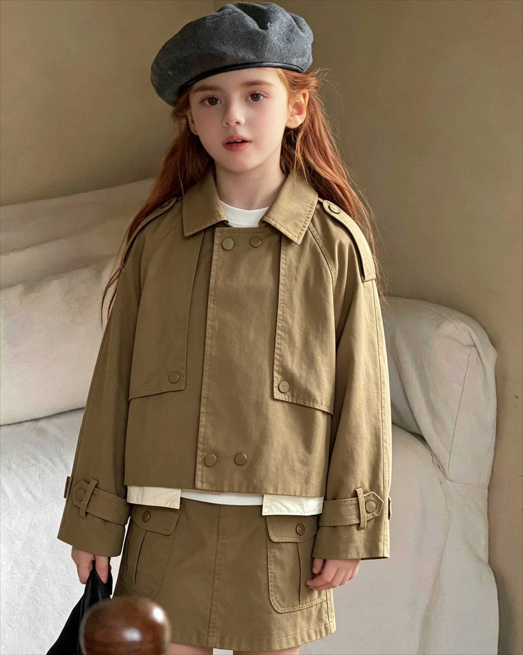 2026 Autumn New Korean Casual Versatile Trendy Windbreaker Jacket Retro Outerwear Autumn Clothing for Children