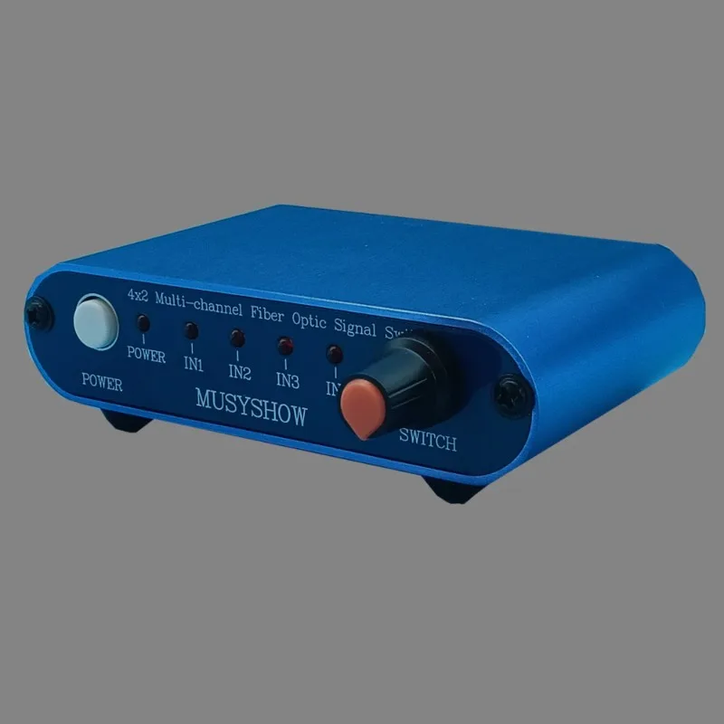 2025 High-End MUSYSHOW 4-Input 2-Output High-Fidelity Multi-Channel Fiber Optic Switch Selector Fiber Optic Signal Shaping