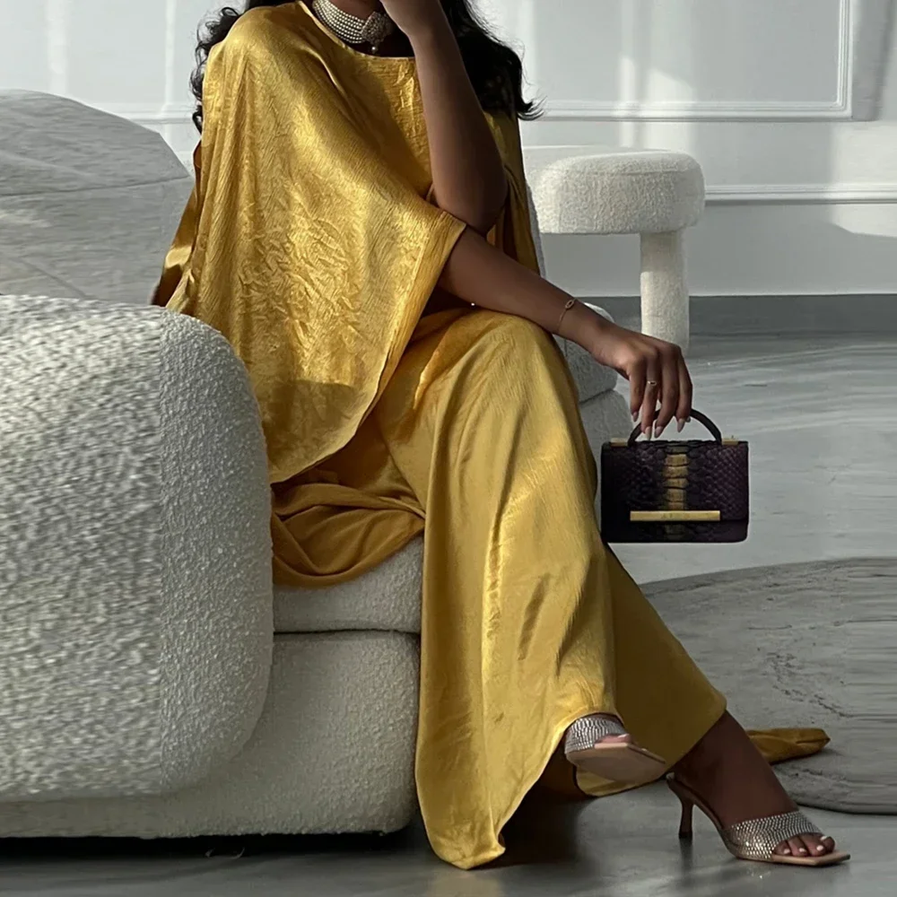 女性用サテンアバヤ、ムスリム向け控えめなドレス、クローク、パーティガウン、イード、ラマダン、ジャラビーヤ、ジェラバ、ドバイ、カフタン、トルコ、ローブ、ケバヤ、カフタン