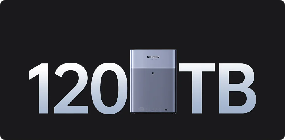 TLF UGREEN DH4300plus Private Cloud NAS Network Storage Device for Mobile Phone Expansion, Photo Album Backup, and File Sharing