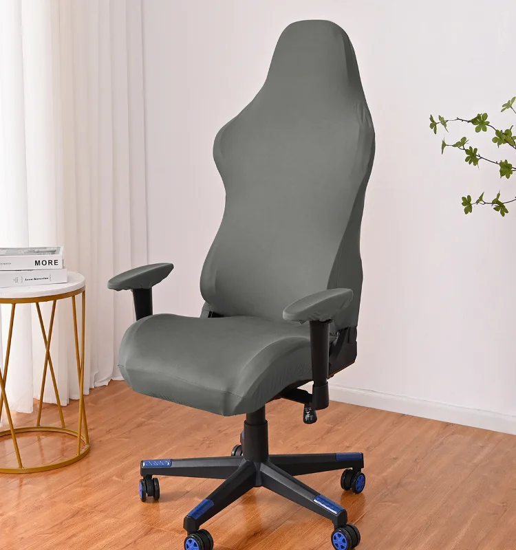 New Pure Color Milk Silk Elastic Armrests Computer Game Net Bar Competitive Chair Covers Gaming Chair Covers Home Decor