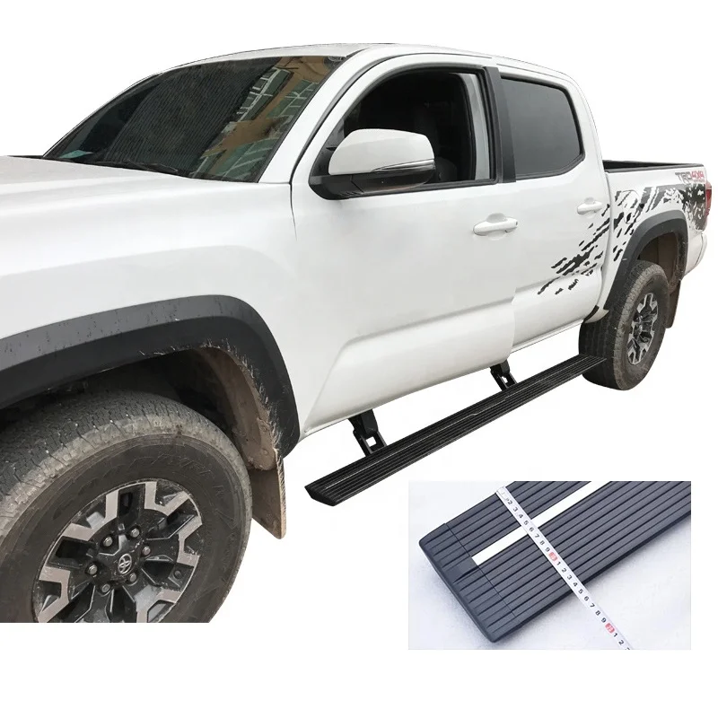 Pick up truck other exterior accessories car electric aluminum power running boards for Toyota Tacoma HILUX FORTUNER