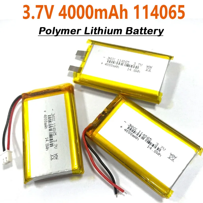 

New 114065 Original Polymer Lithium Battery 3.7V 4000mAh Large Capacity for Bluetooth Speaker Razor Beauty Instrument Power Bank