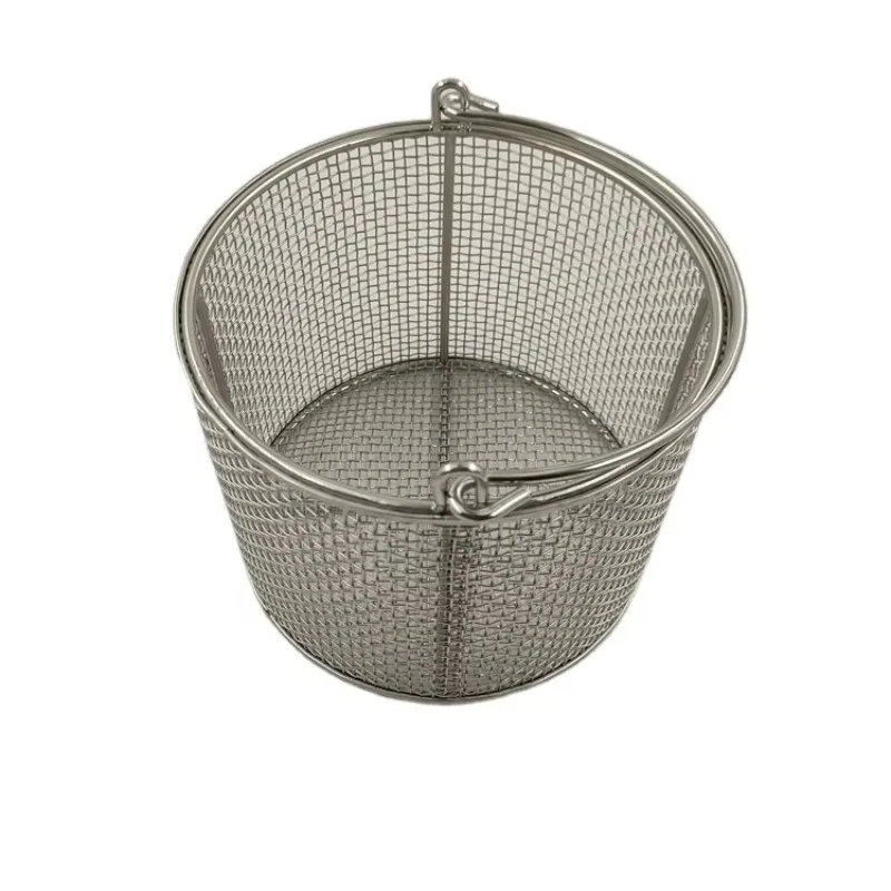 round Foldable Stainless Steel Medical Storage Basket with Handle Metal Mesh Wire Basket Pump Included fast shipping