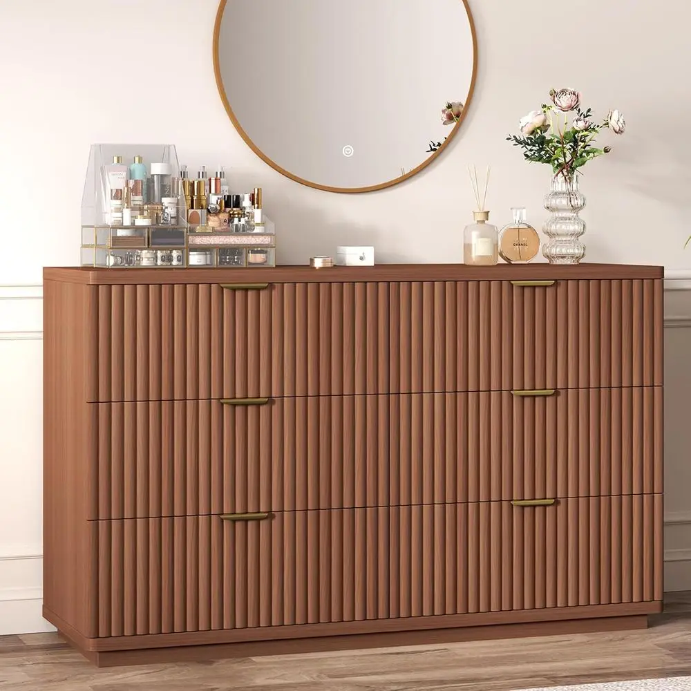 

Wide 47.3 TV Stand with Drawers for Bedroom, Living Room, and Hallway