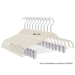 5 unids/lote traje de ropa perchas de ropa multifunción con Clips armario antideslizante organizador de guardarropa tendedero de terciopelo