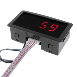 LED Digital Counter Meter 4 Digit 0-9999 Up/Down Plus/Minus with Cable for DC 8-24V Fitting for Industrial 79mm/3in Leng