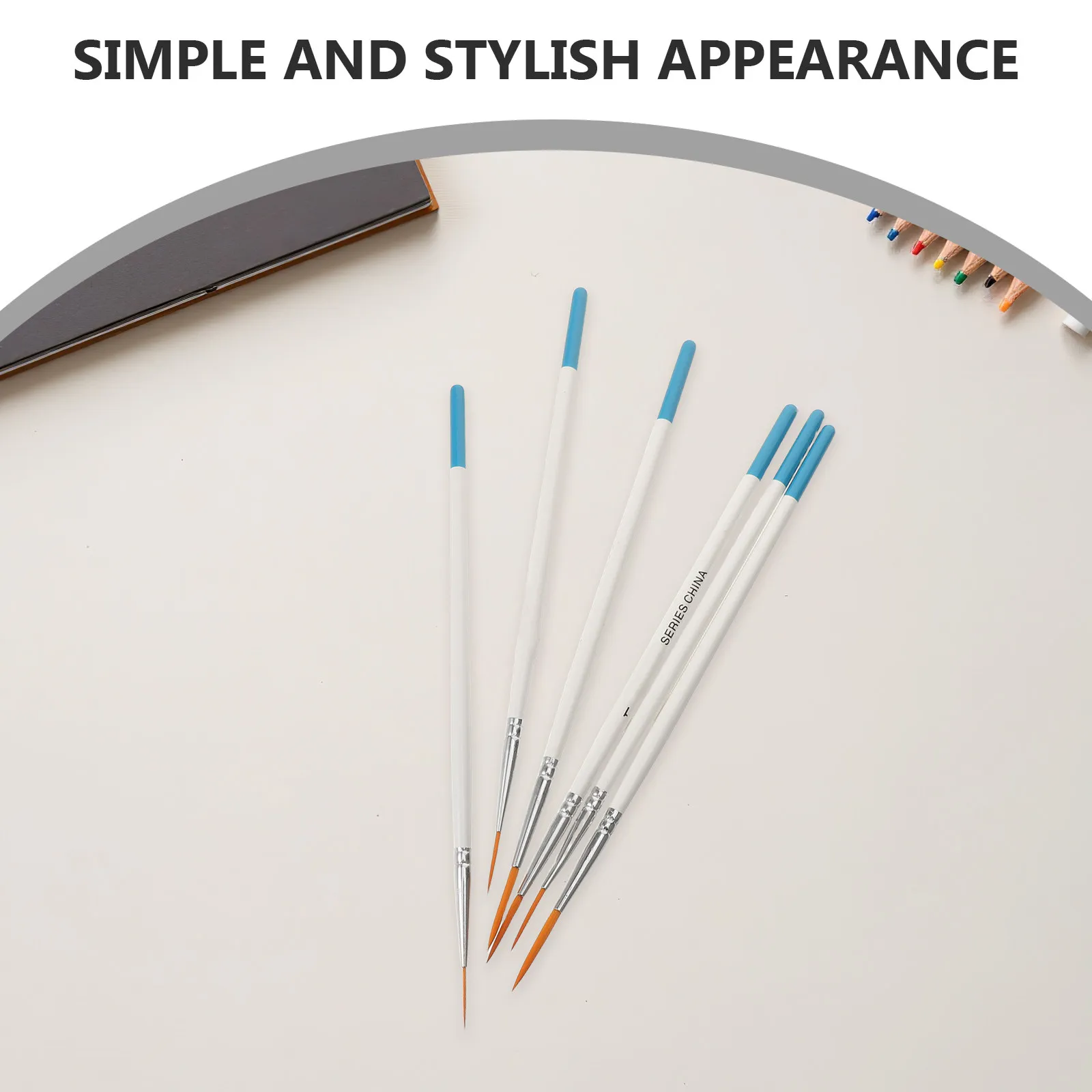 

Набор из 6 нейлоновых кистей для тонких деталей, миниатюрные кисти с заостренным кончиком для акварели, акрила, масляной живописи, рисования комиксов, лайнеров и маркеров