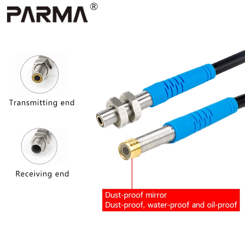 PARMA sensorM5/M6 mini micro-miniature laser beam photoelectric switch sensor laser sensor visible red light ordinary light spot