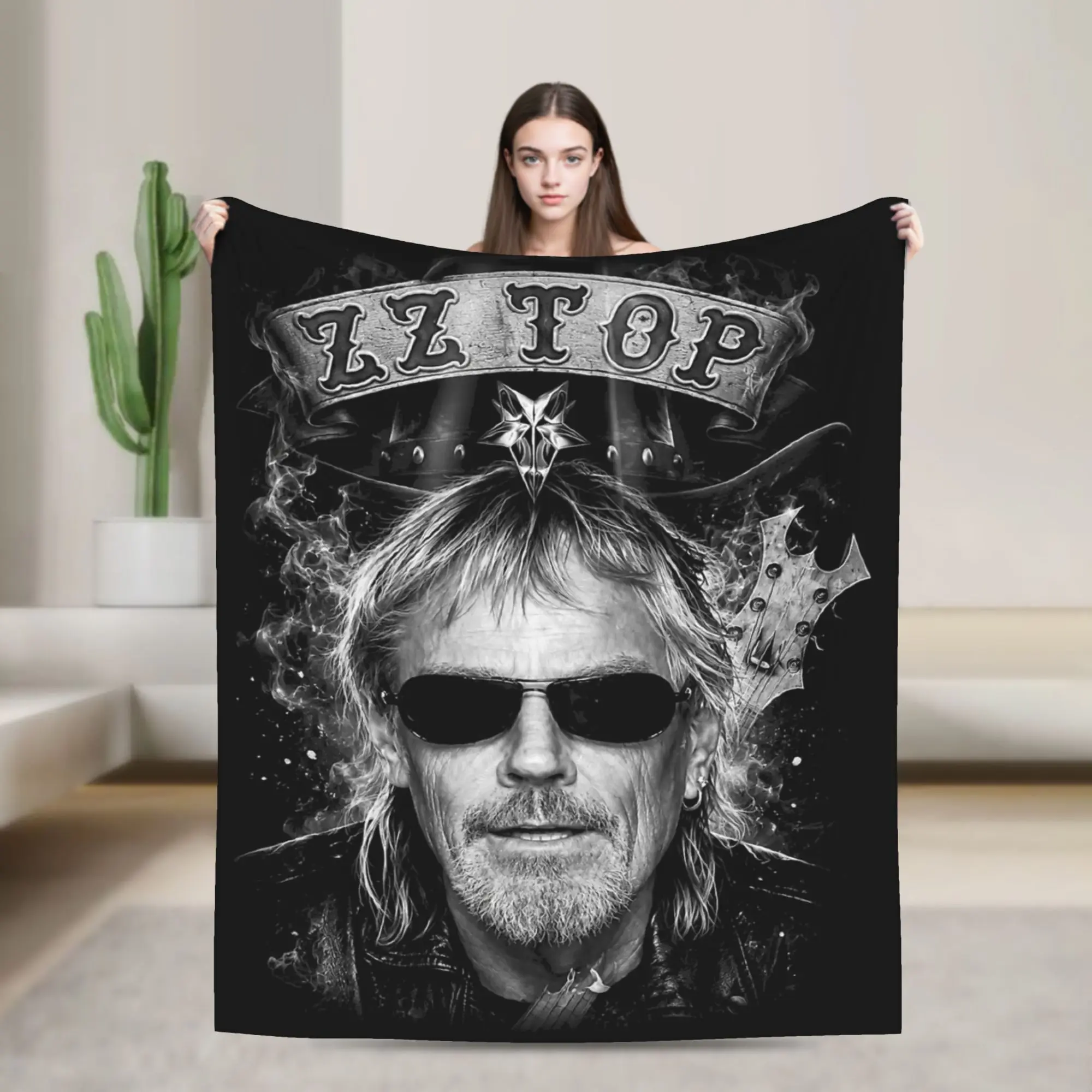 RIP Frank Beard Blanket Multiple Sizes Warm Cozy Fluffy  Throw Blankets for Sofa Couch and Bed