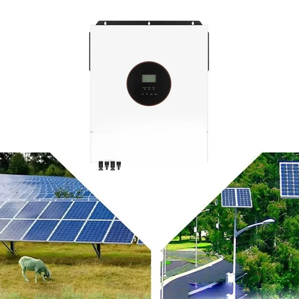 ECGSOLAX 11KW Solar Hybrid Inverter BMS 230Vac 48V With Dual Input 11000W Hybrid Solar Inverter MPPT 160A Charging Controller