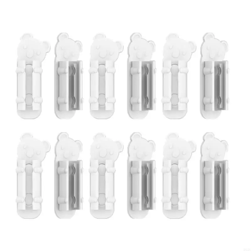 12pcs Auto adesivo Pen Pen Lápis Porta caneta única para a parede parede Fridge Whiteboard Silicone canet hollder slot