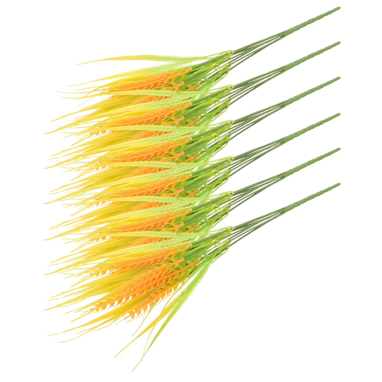 6 قطعة أذن القمح البلاستيكية الحرفية الاصطناعية ديكور طبيعي سيقان القمح للمنزل الجدول مكتب غرفة ديكور ترتيب الخريف #3