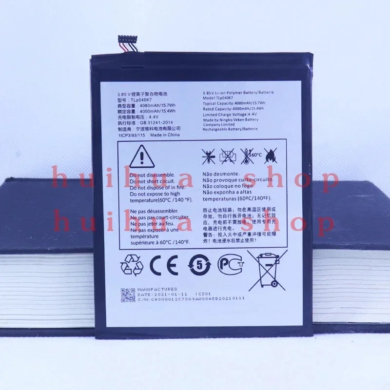 High Quality Original Cell TLP040K7 3.85V 4080mAh Battery For Alcatel Joy Tab 9029Z Tablet PC Batteries zm