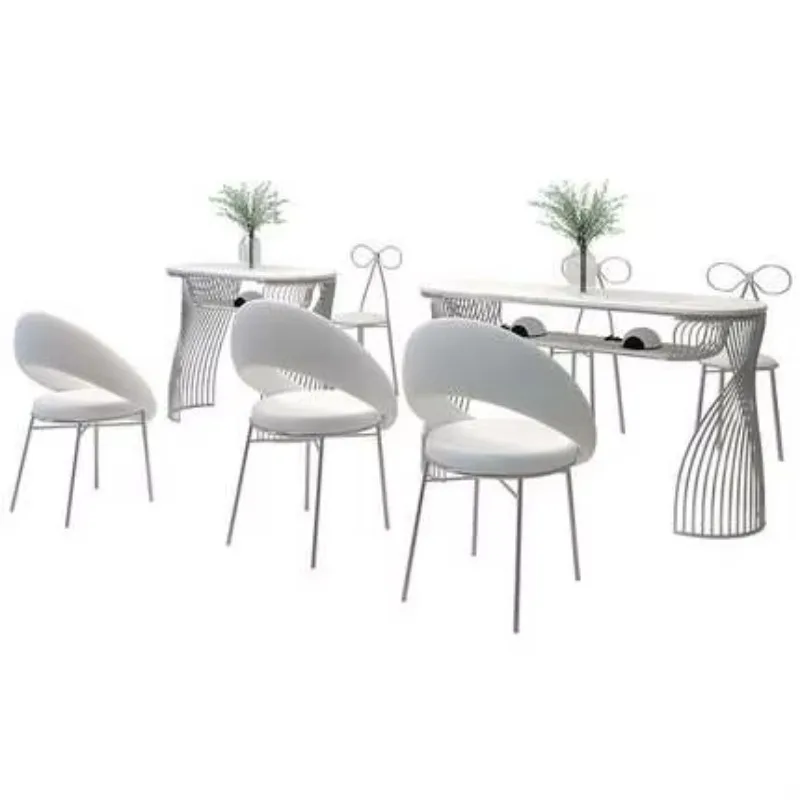 Modern minimalist salon beauty shop table marble