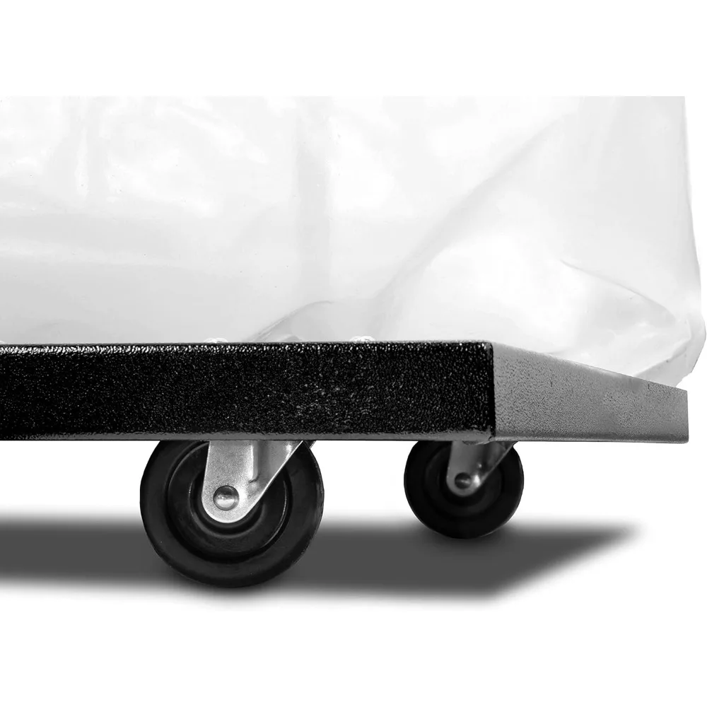 مجمع غبار النجارة 1300 CFM 14 أمبير مع حقيبة سعة 50 جالون وقاعدة متنقلة، أسود #6