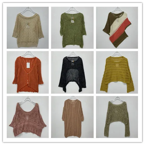 

Винтажный ажурный вязаный свитер ручной работы с плащом с кисточками Sweet Sle V-Ne Long Sve Свободный крой свитер из смеси хлопка