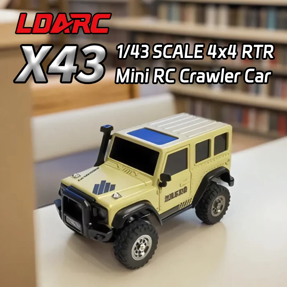 

LDARC X43 1/43 MINI RC Electric Remote Control Model Car Desktop Crawler RTR 4WD Adult Children's Toys