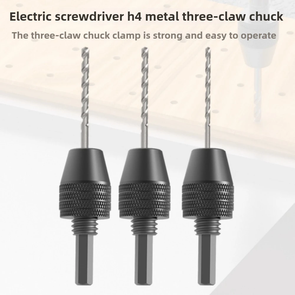 Creationspace 1/4 بوصة عرافة عرقوب مثقاب ظرفي بدون مفتاح 1.5-2.5 مللي متر محول الحفر لمفك كهربائي صغير ، أداة دوارة #5